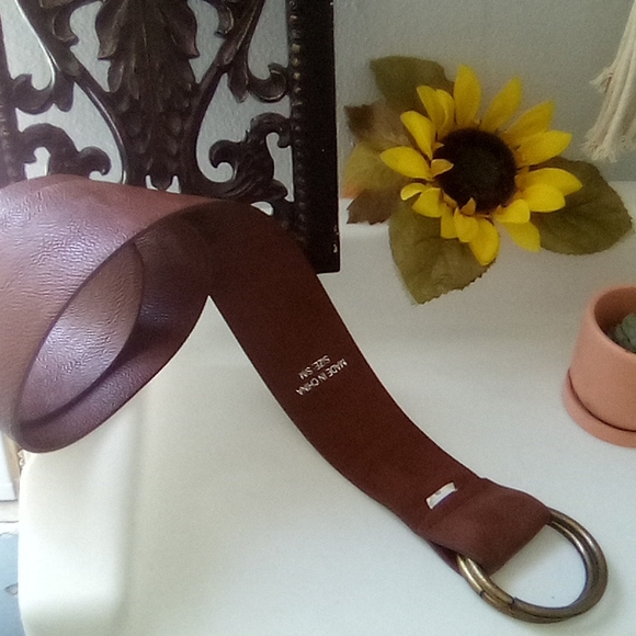 Tobacco Brown 70s Style Vintage Belt Small/Medium - Picture 4 of 10